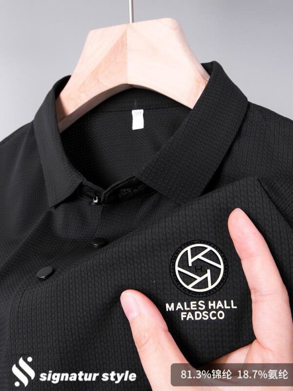Men’s Chinese Style Shorts Sleeve Polo Shirt